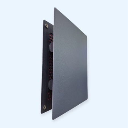 1414RVM Gray (серый) ERA Решетка вентиляционная RVM сетка разъемная на магнитах 140х140 окраш.сталь